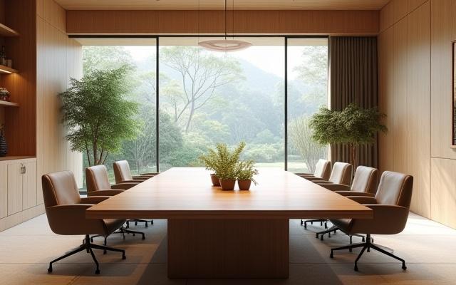 Zernavoltriganoのモダンな打ち合わせスペース