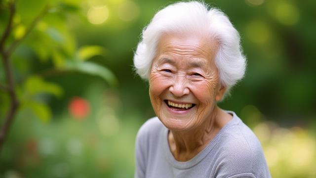 お客様インタビュー動画のサムネイル。笑顔で話すお客様の様子