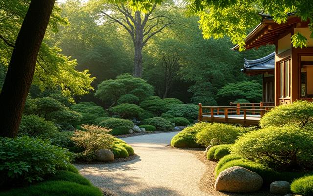 定期的な管理を開始して3年後の成熟した庭園